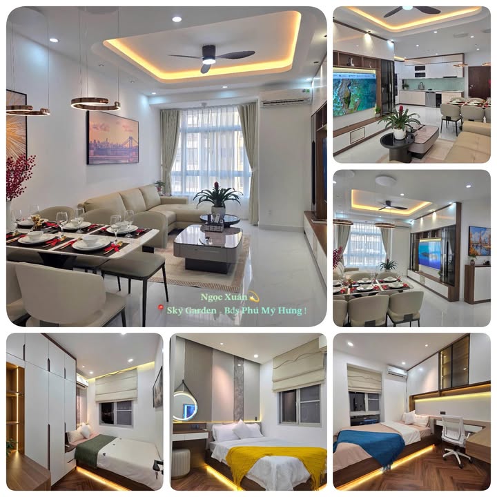 Căn hộ Sky Garden 1 Quận 7 - Góc 91m², 3PN, Full Nội thất Cao cấp - 7.39 Tỷ