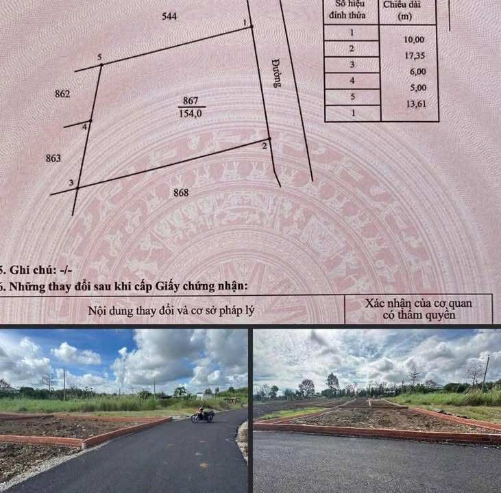 Đất nền Xã Nghĩa Thành, Châu Đức 180m² - Sổ hồng chính chủ, giá tốt!