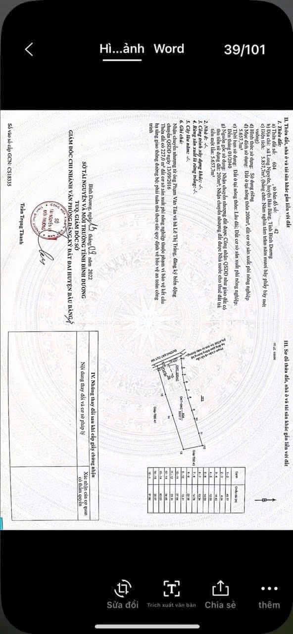 Bán Đất SKC 6000m² Xây Xưởng Ngay - Bàu Bàng, Bình Dương