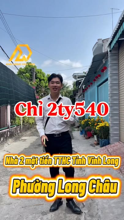 Nhà 2 Mặt Tiền 99m² Vĩnh Long - Giá Tốt Chỉ 2.54 Tỷ, Full Nội Thất