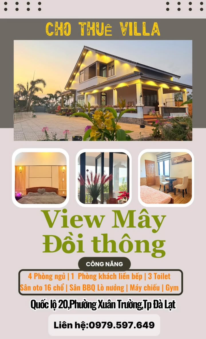 Villa Homestay Đà Lạt 1000m² – Không gian nghỉ dưỡng lý tưởng!