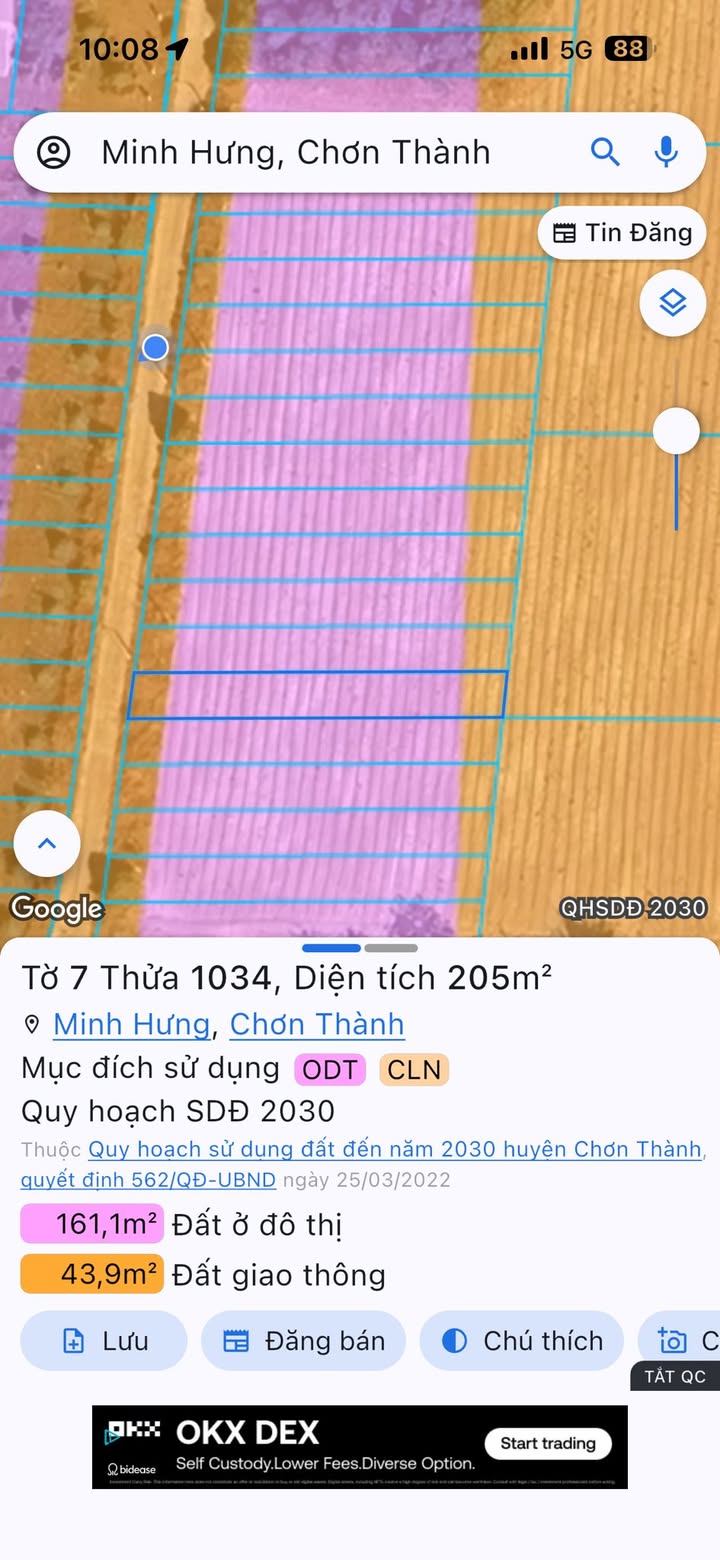 Đất Nền Minh Hưng 200m² (5x40m) - Giá 5xx Triệu, Vị Trí Đắc Địa