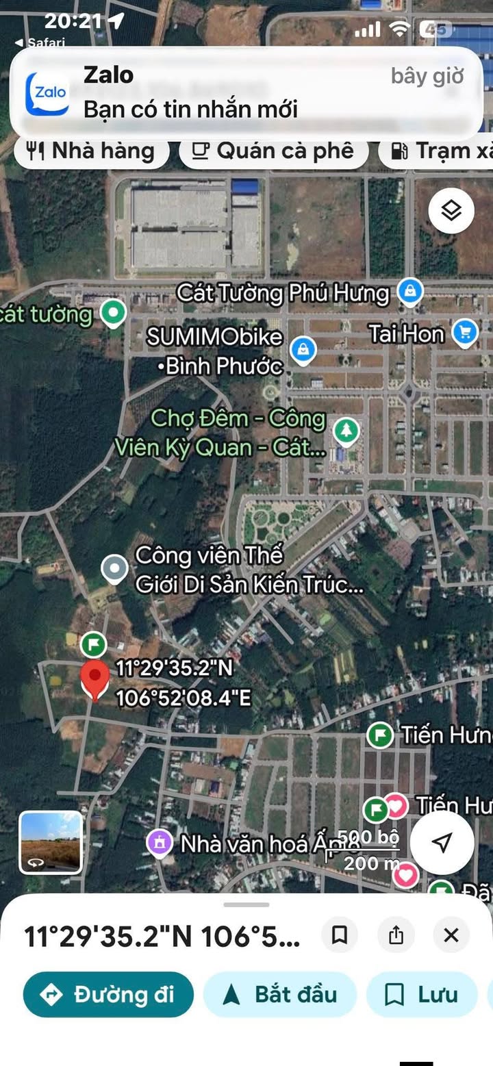 Đất nền Cát Tường, Đồng Xoài 2000m² - Hướng Đông, Sẵn Sổ