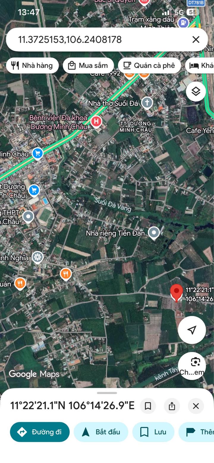 Đất nền Suối Đá 150m² Tây Ninh - Đường to ô tô, giá đầu tư tốt!