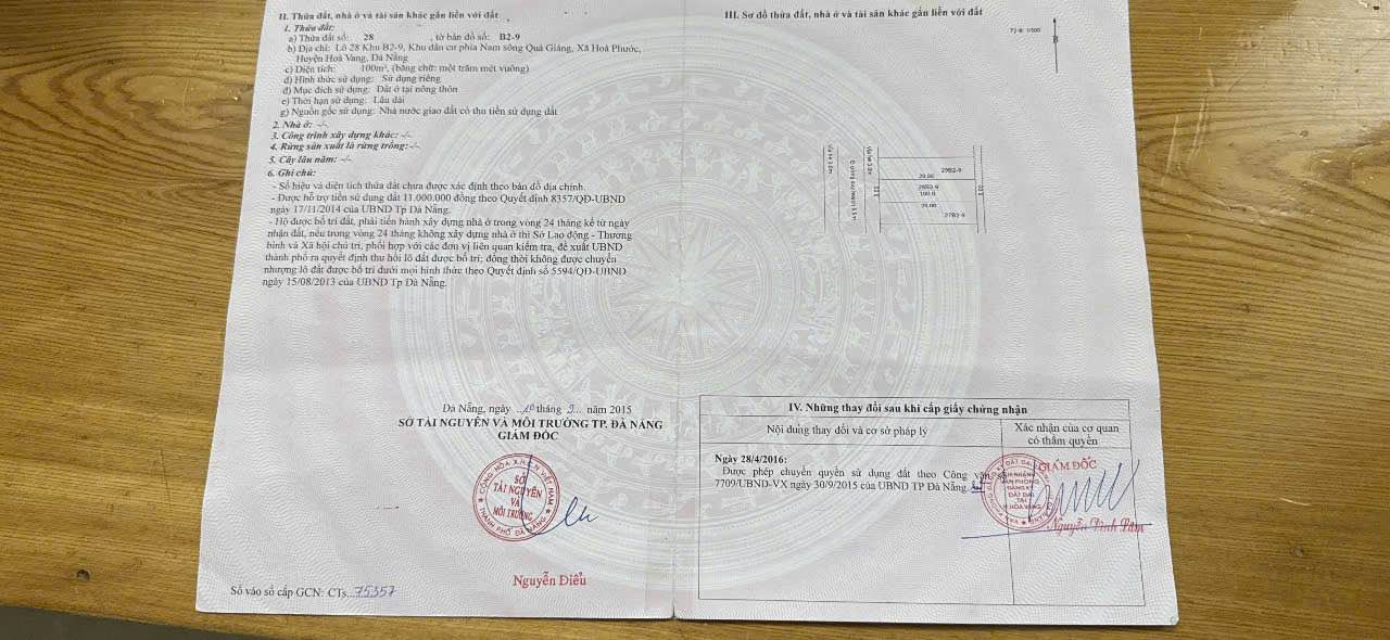 Đất Nền Hòa Xuân 100m² - Sổ Đỏ Chính Chủ, Giá 3.8 Tỷ - Cẩm Lệ, Đà Nẵng