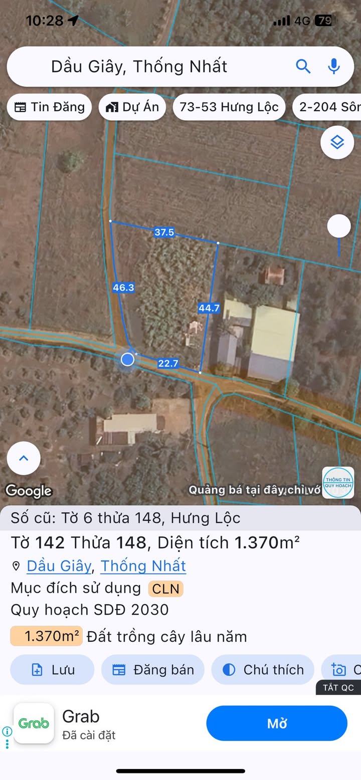 Đất Nền 1370m² Sổ Đỏ CLN Huyện Thống Nhất, Đồng Nai - Giá Tốt