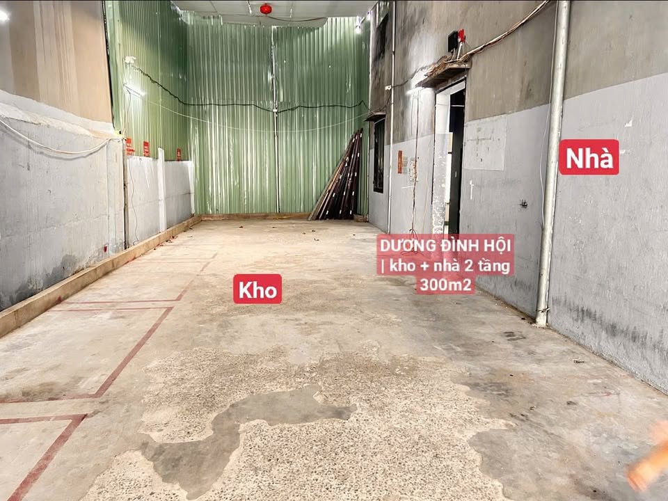 Kho + Nhà 2 tầng Dương Đình Hội 300m² - Hoạt động ngay!