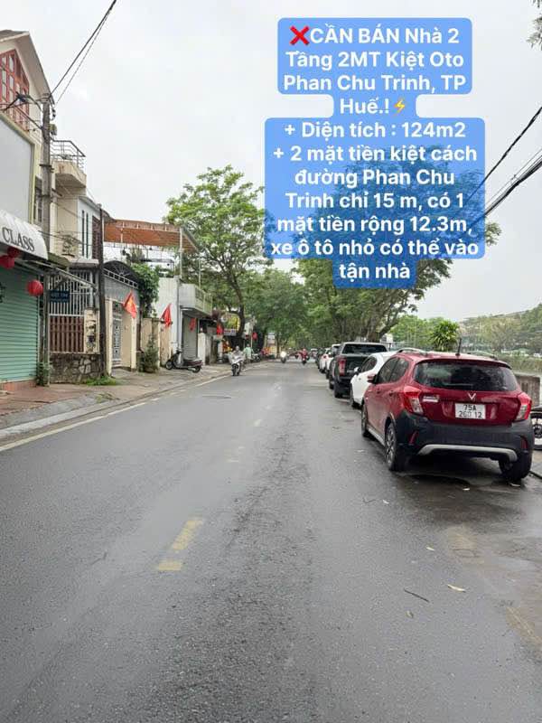 Nhà 2 Tầng Phan Chu Trinh, Huế 124m² - Ô tô vào tận nhà!