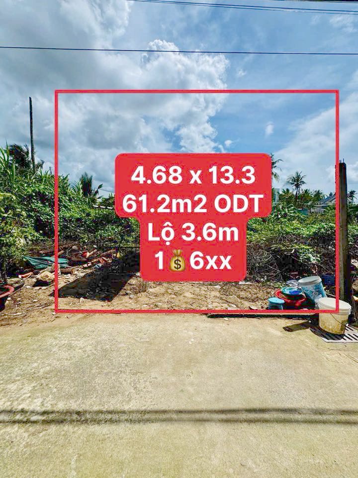 Đất nền Hưng Lợi, Ninh Kiều 61.2m² chỉ 1.6 tỷ - Đất thổ cư 100%