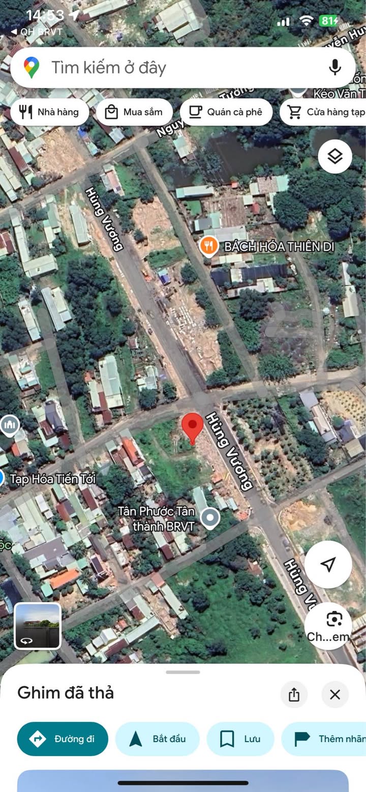 Bán Đất Mặt Tiền Hùng Vương, TDM, Bình Dương - 125m² - Giá 3 Tỷ