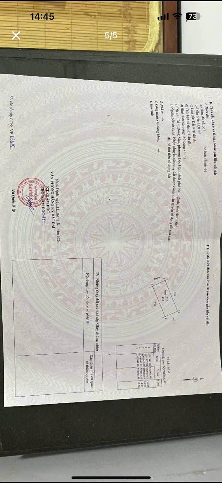 Đất nền Ngõ Đông Mạc, Nam Định 1.65 tỷ - Đường to ô tô qua nhà