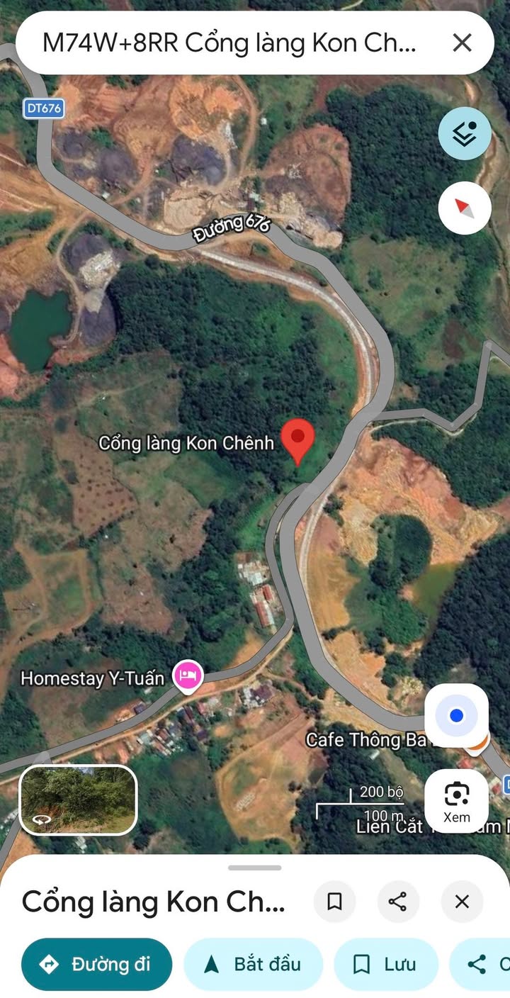 Đất Nền Kon Plông - 3456m² Mặt Tiền Tỉnh Lộ 676, Sổ Đỏ Ký