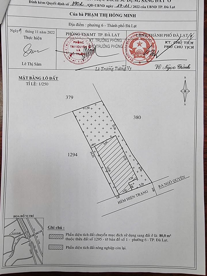 Lô đất 2 mặt tiền Ngô Quyền, Đà Lạt 150m² – Pháp lý rõ ràng