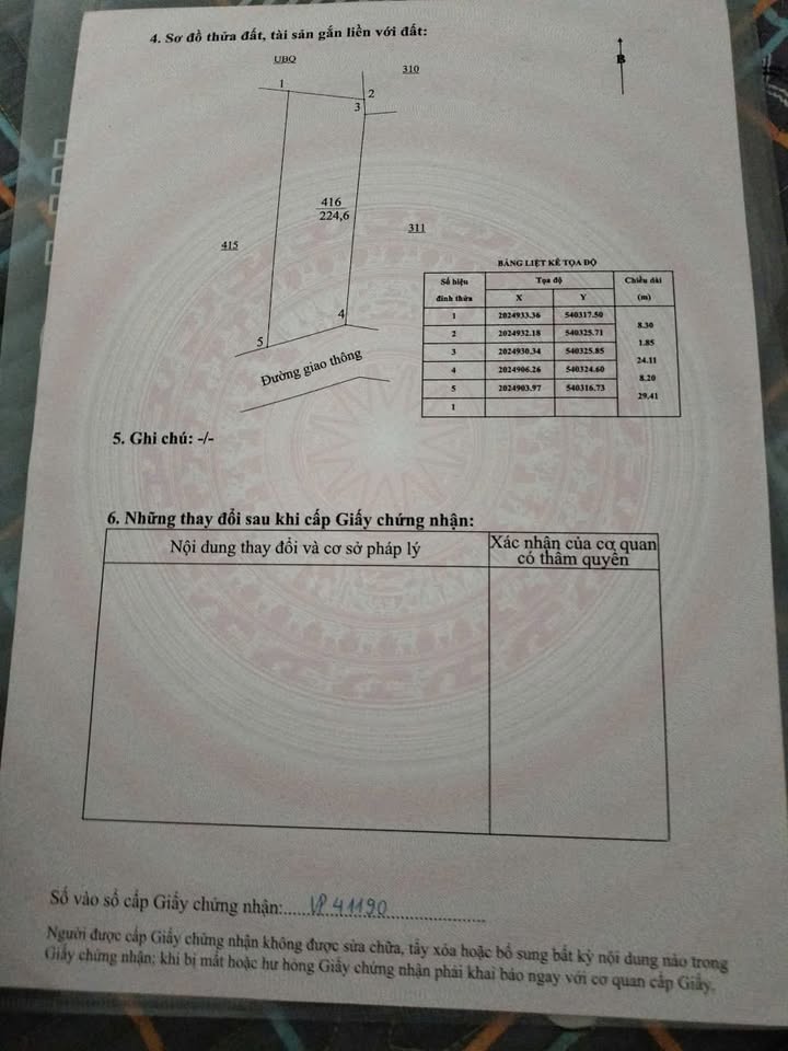 Đất Nền Hương Lâm 224m² Hướng Đông - Sổ Đỏ Rõ Ràng, Gần Chợ 300m