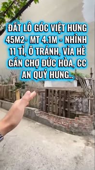 Đất Phường Việt Hưng 45m² giá 11 tỷ - Sổ đỏ chính chủ