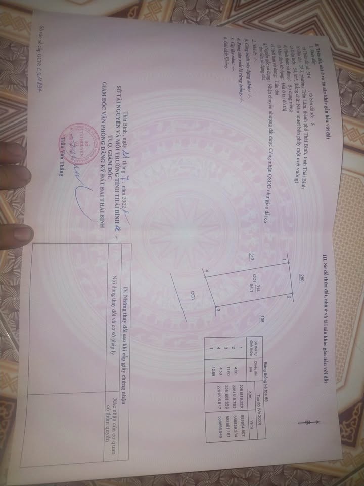 Bán đất Trần Lãm, Thái Bình 54.1m² - Ngõ ô tô, gần chợ, giá 2.4 tỷ