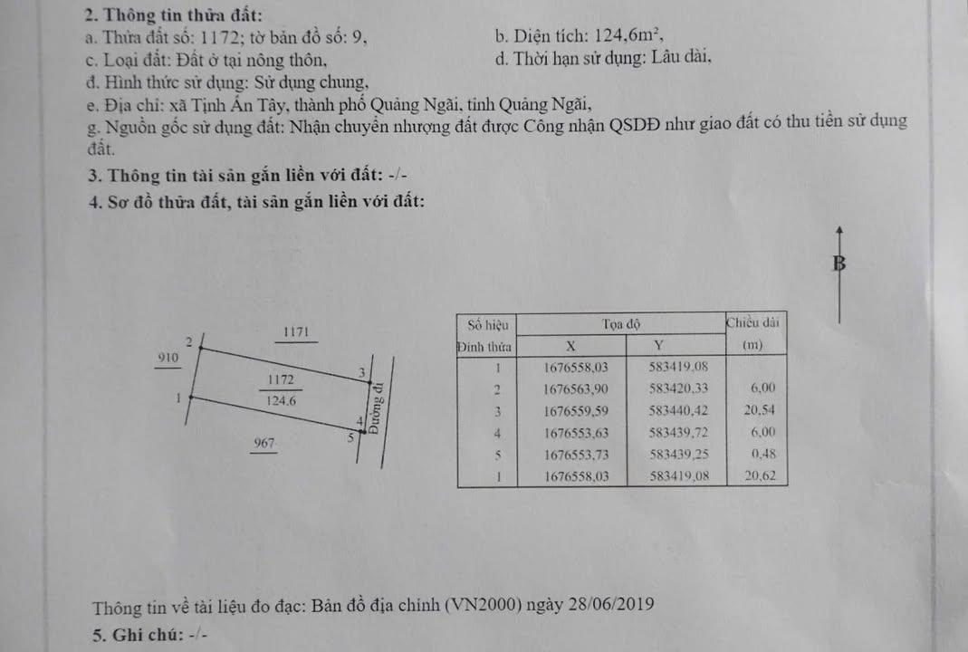 Đất Nền Võ Nguyên Giáp, Quảng Ngãi - 124.6m² Hướng Đông, Giá Đầu Tư
