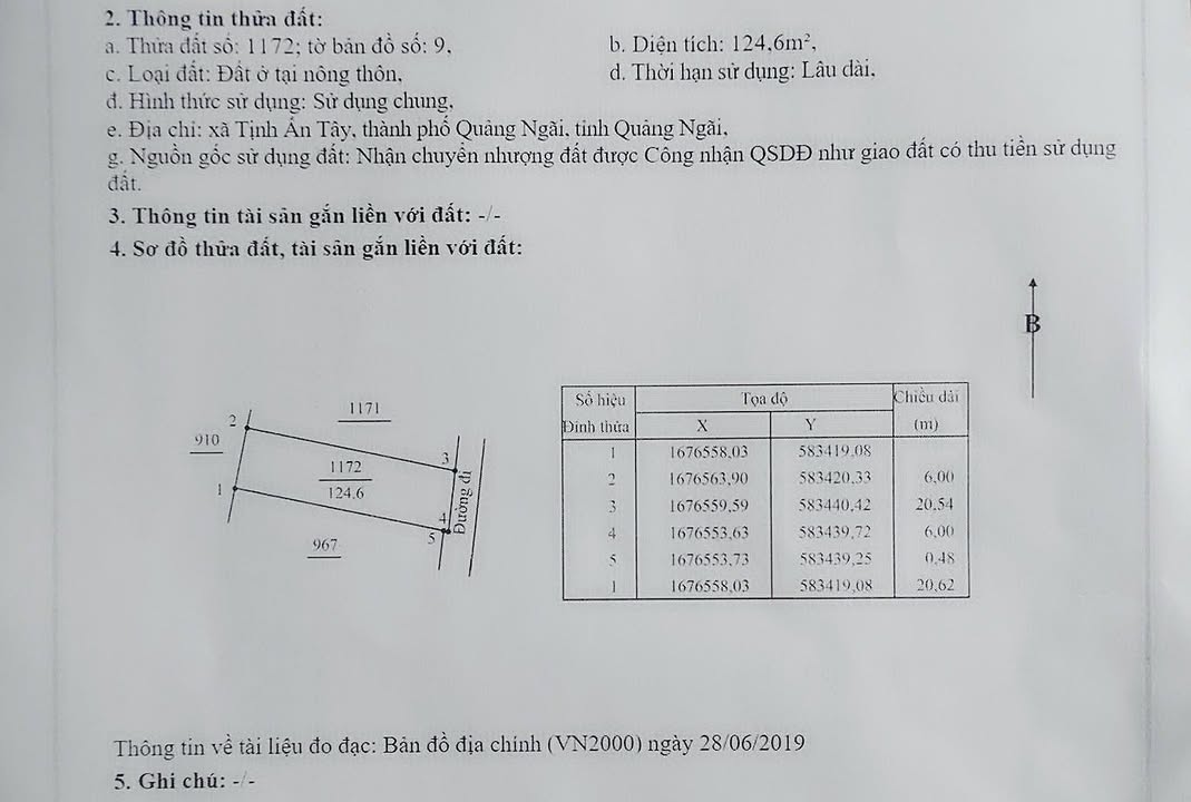 Đất nền Võ Nguyên Giáp, Quảng Ngãi 124.6m² - Tiềm năng tăng giá vượt trội!