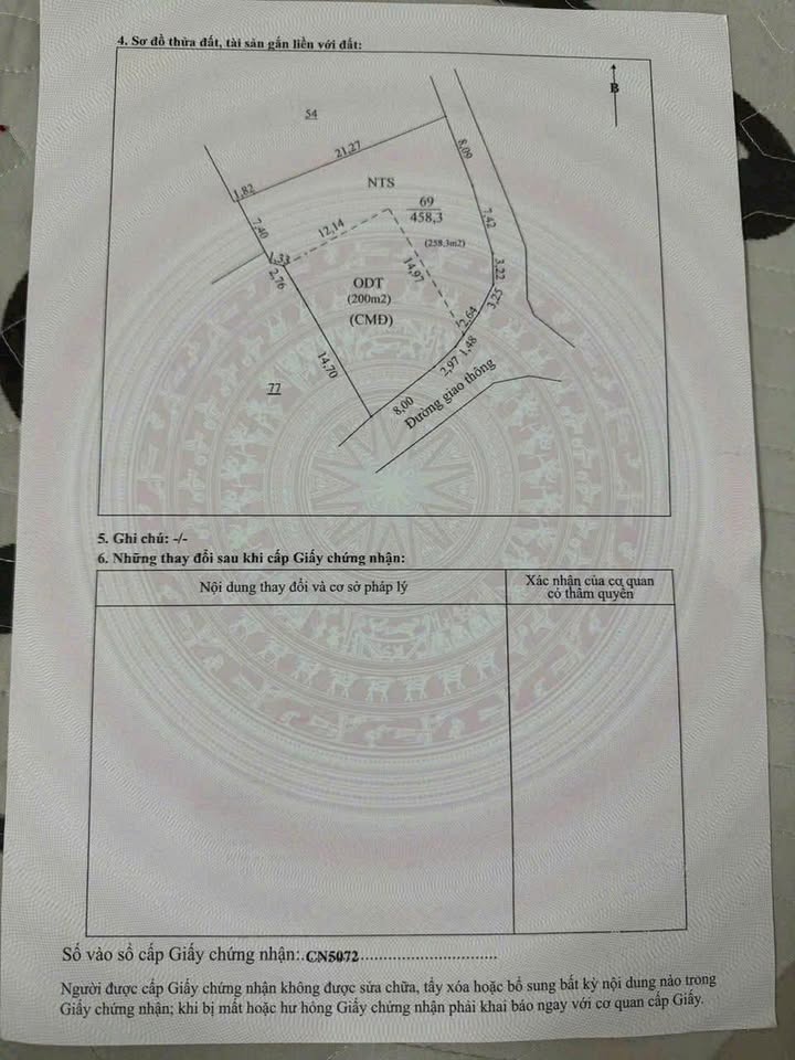 Đất nền Sông Công 458m² 1xtr/m² – Sổ đỏ chính chủ