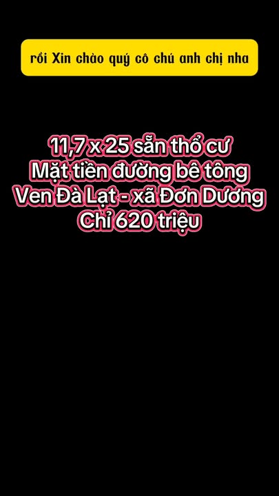 Đất nền Thạnh Mỹ, Đơn Dương 292m² - Sổ đỏ sẵn sàng, giá chỉ 620 triệu