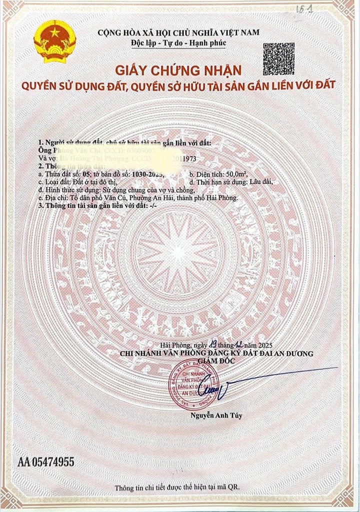 Đất Lô Góc 50m² Hải Phòng - Hơn 2 Tỷ, Sổ Hồng Chính Chủ