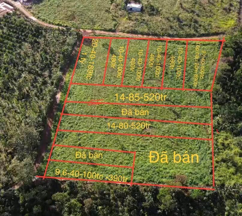 Đất nền Xã Nhân Đạo, Đắk Nông 384m² - Sổ đỏ chính chủ!