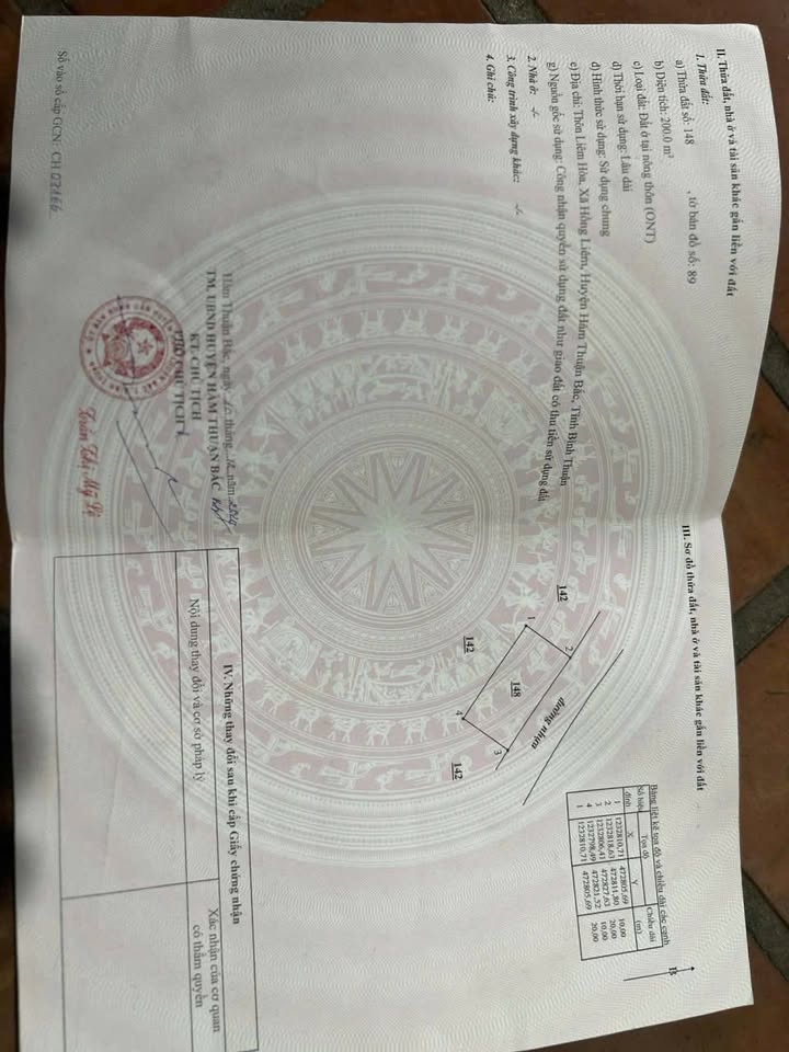 Đất nền Hồng Liêm, Hàm Thuận Bắc 1800m² - Pháp lý rõ ràng!