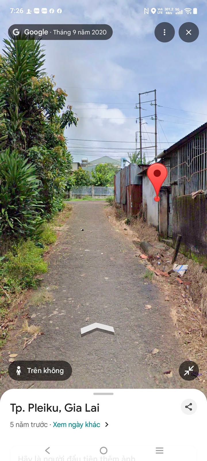 Đất nền 250m² hẻm Nguyễn Thiếp, Pleiku - Sổ đỏ thổ cư, giá 2.2 tỷ