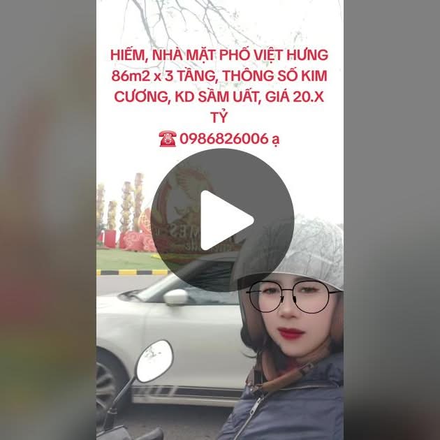 Nhà Mặt Phố Việt Hưng Long Biên 86m² Kinh Doanh Sầm Uất - Giá 20.x Tỷ