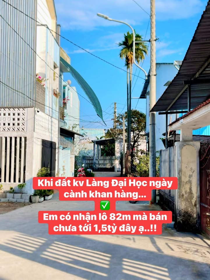 Đất Nền Làng Đại học Huế 80m² 1.4 tỷ - Sổ đỏ chính chủ!