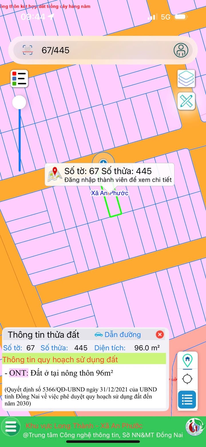 Đất nền Ấp 3 An Phước Long Thành 96m² 3 tỷ - Tiềm năng tăng giá