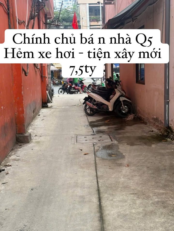 Nhà HXH Q5 52m² - Xe hơi tận cửa, sẵn sàng xây mới!
