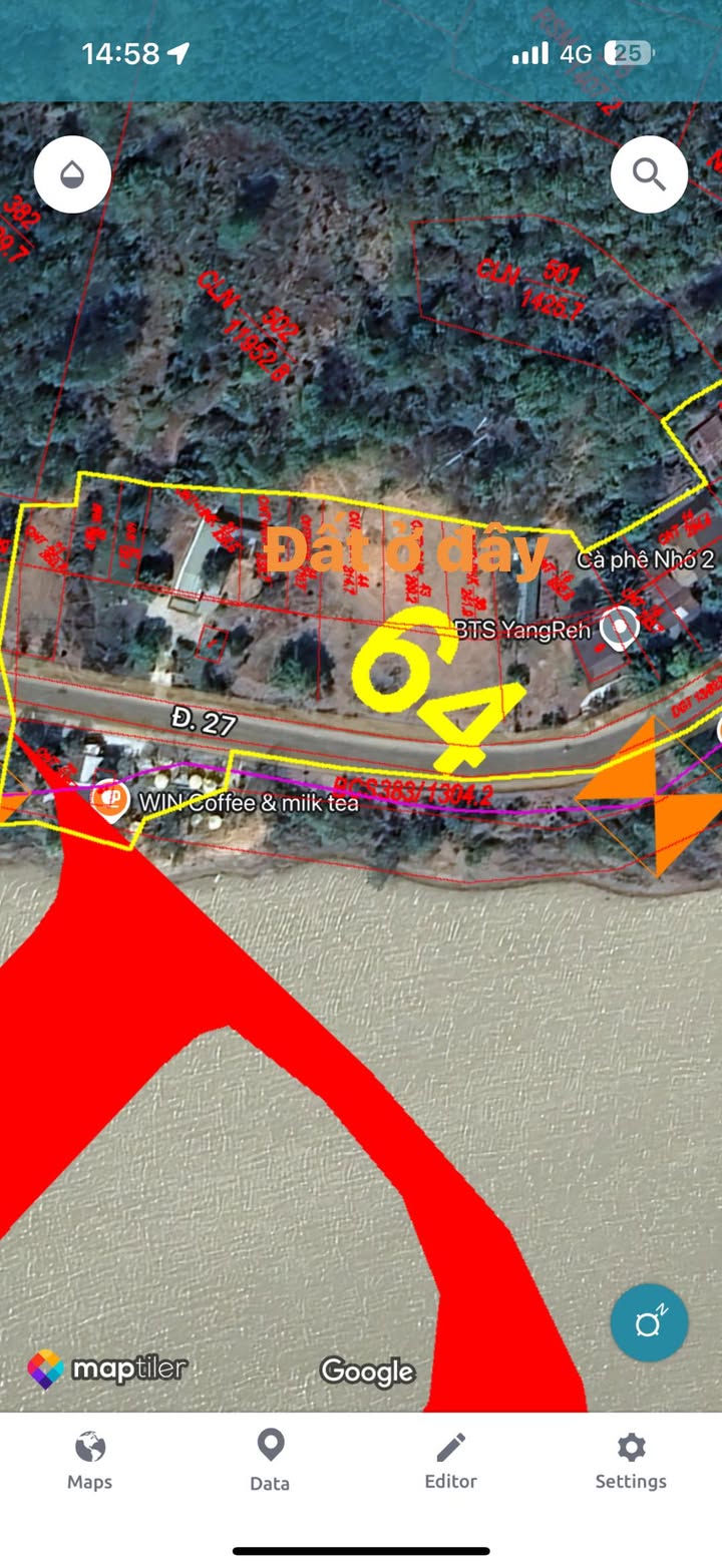 Đất nền Hòa Sơn, Krông Bông 621m² view hồ – Tiềm năng tăng giá!