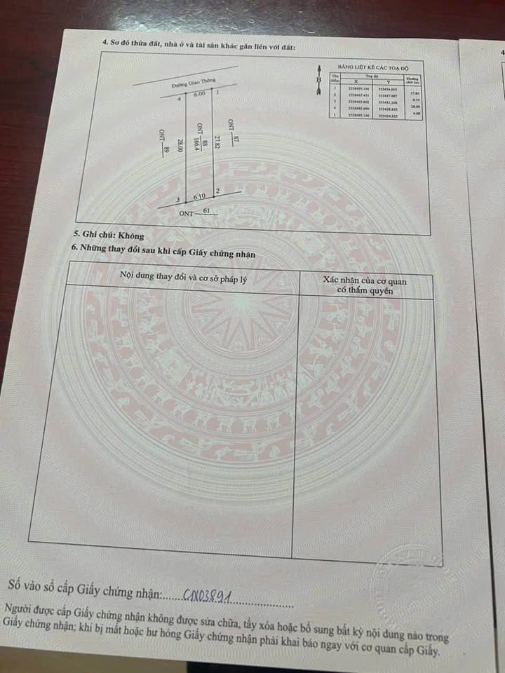 Đất nền 166m² Tu Vũ, Phú Thọ - Sổ đỏ sẵn sàng, giá tốt