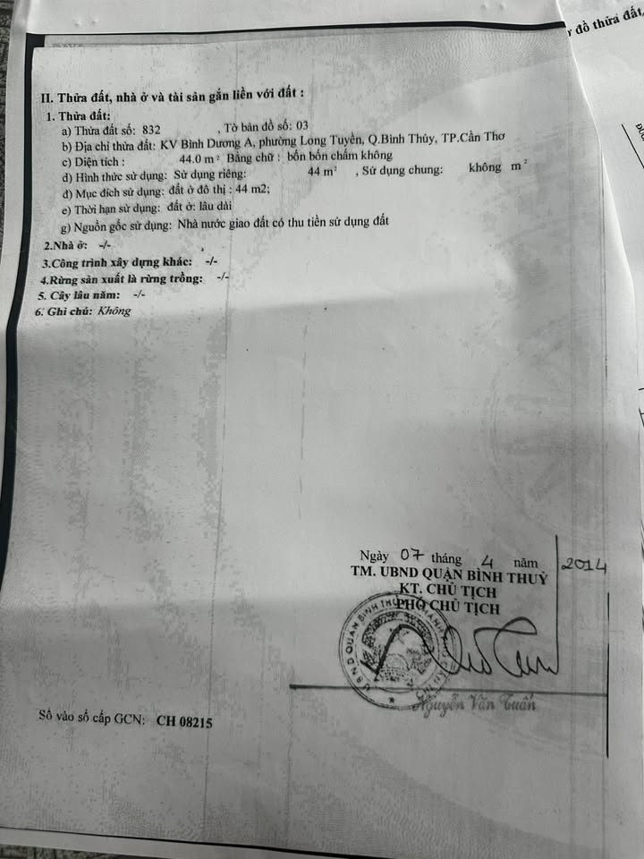 Nhà Chính Chủ 44m² Bùi Hữu Nghĩa, Ninh Kiều - Giá Tốt 9xx Triệu