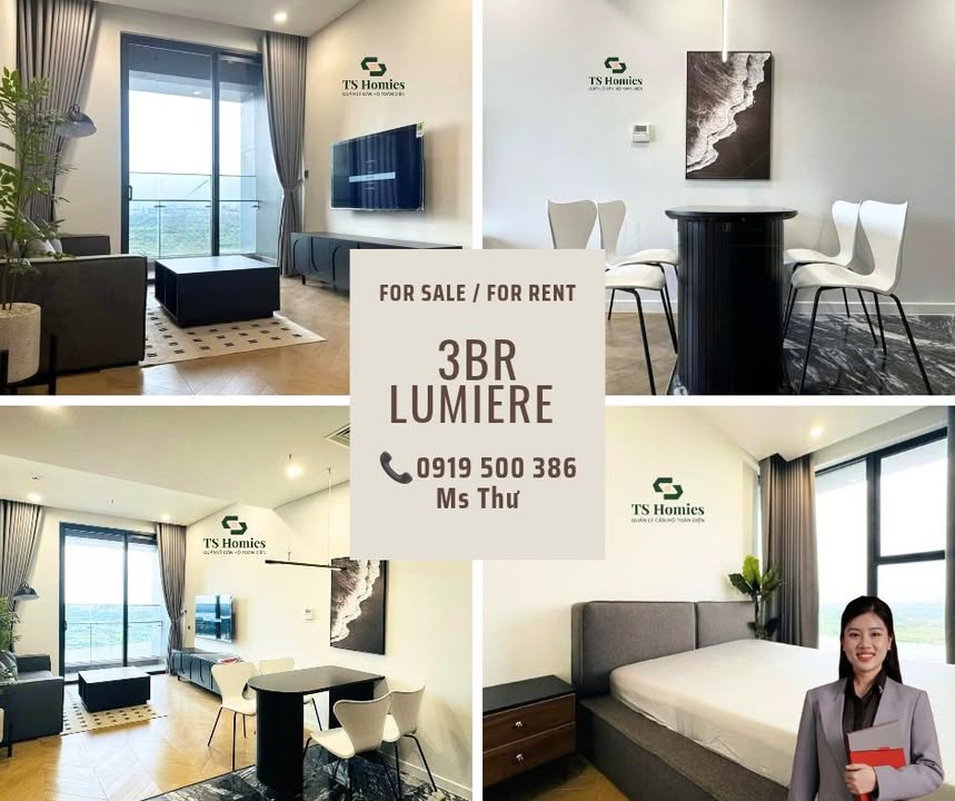 Căn hộ Lumiere Riverside, Quận Bình Thạnh 96.4m² - Full nội thất cao cấp!