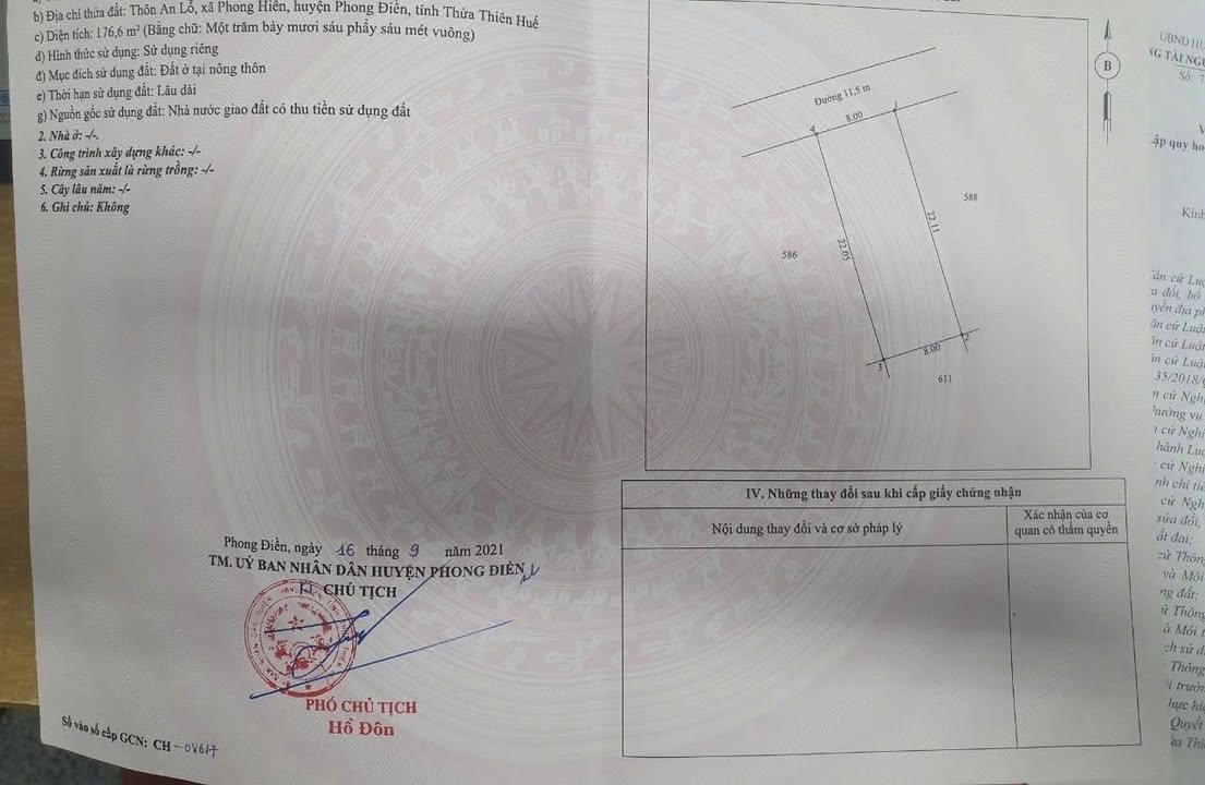 Đất nền Cồn Khoai, Huế 176m² - An cư, đầu tư sinh lời