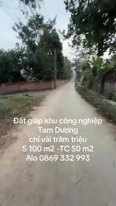 Bán đất nền 100m² Thị trấn Kim Long, Tam Dương, Vĩnh Phúc - Sổ tách giá tốt