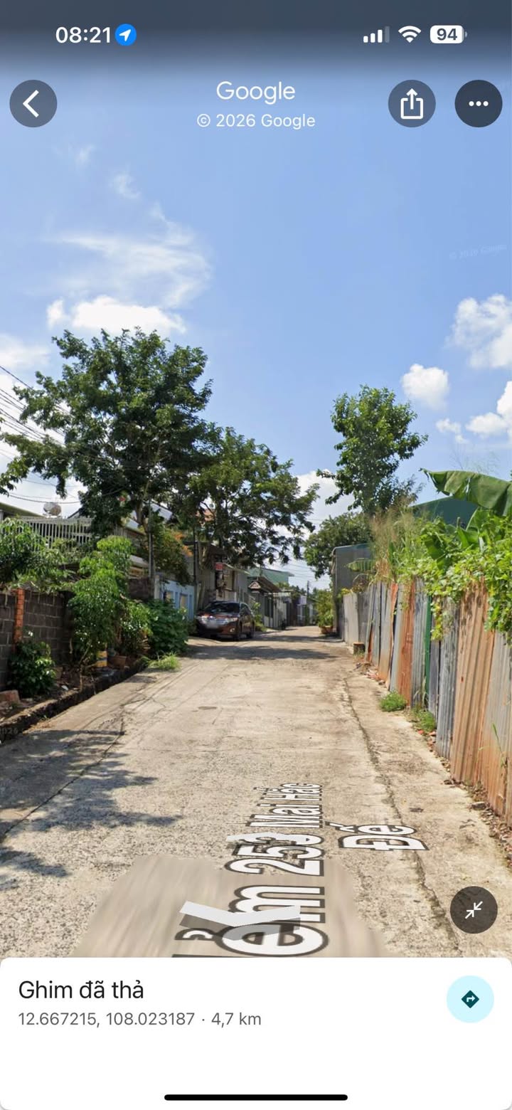 Bán Đất Hẻm Mai Hắc Đế, BMT - 124m² Thổ Cư, Sổ Riêng, Giá 2.7 Tỷ