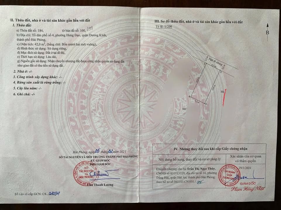 Đất nền Phường Nam Hải, Hải An 42m² chỉ 800 triệu - Sổ đỏ chính chủ!