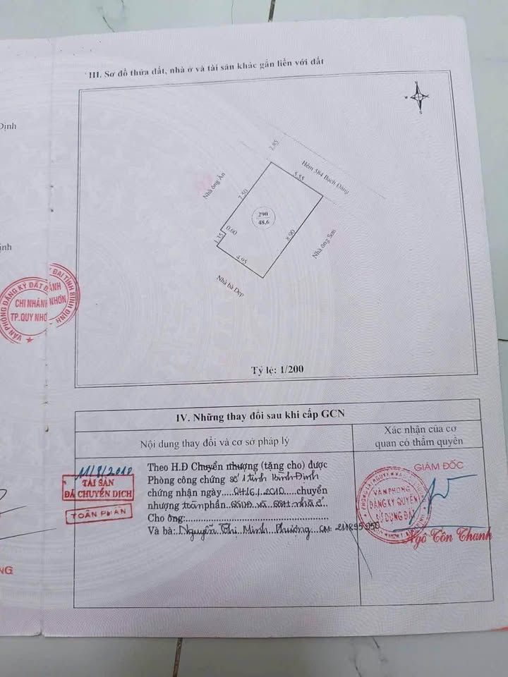 Nhà riêng Hẻm 584 Bạch Đằng Quy Nhơn 49m² - Sẵn sàng ở ngay!