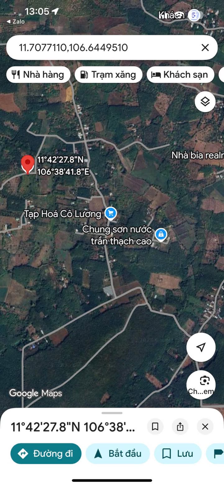 Đất nền Bình Long 1.3ha giá 2.2 tỷ - Mặt tiền đường bê tông!