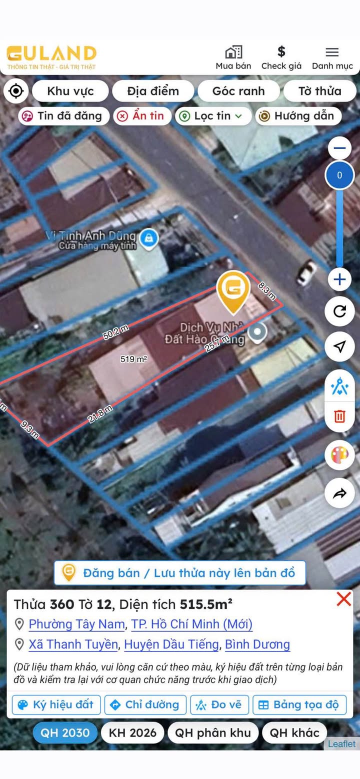 Bán Nhà Mặt Tiền DH713 Bến Cát 515.5m² - Kinh Doanh/Ở Ngay