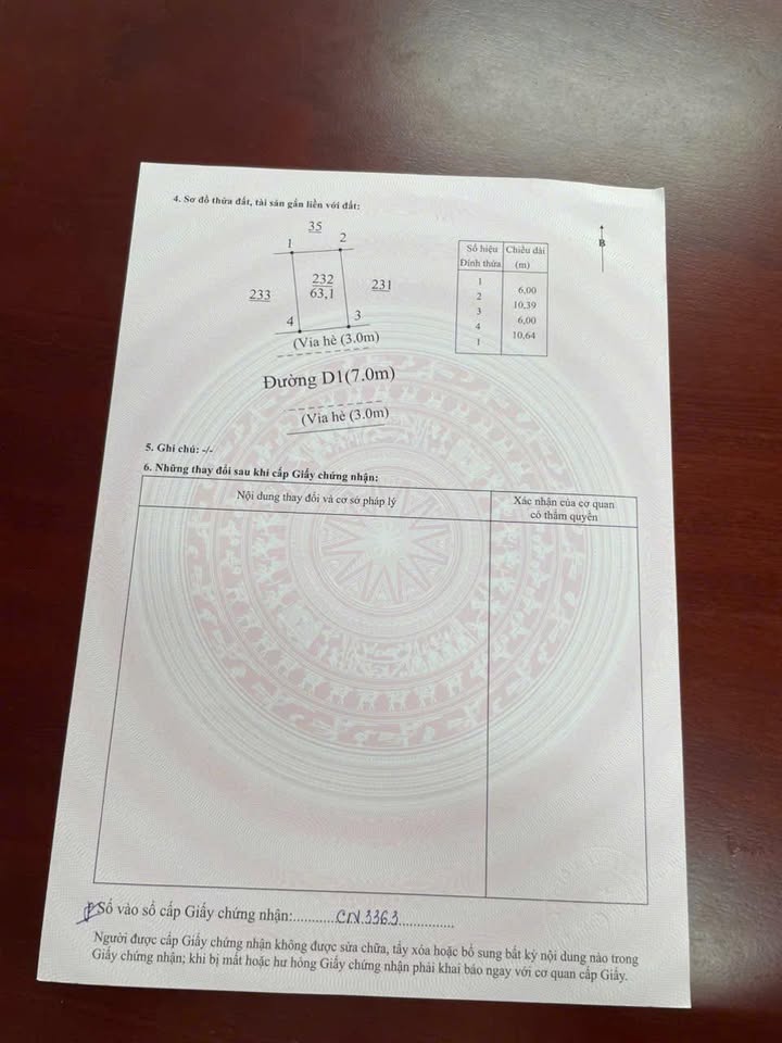 Đất nền Bình Mỹ, Bắc Tân Uyên 63m² - Sổ đỏ chính chủ!