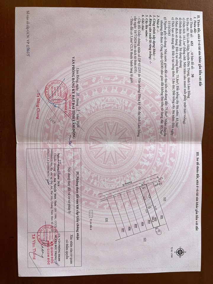 Đất Nền Cư Xá Liên Hiệp - Đức Trọng: 160m² Sổ Đỏ Riêng - Giá 1.25 Tỷ