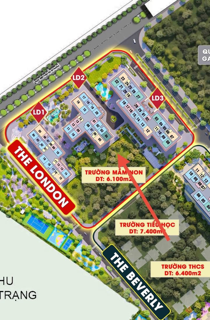 Căn hộ Vinhomes Ocean Park 76.7m² - Căn góc view công viên!