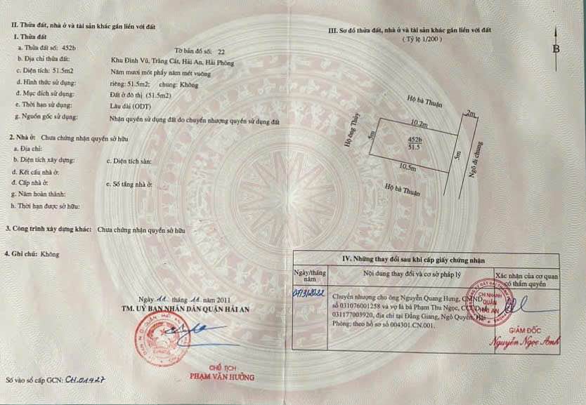 Đất nền Tràng Cát Hải An 51.5m² - Tiềm năng tăng giá!