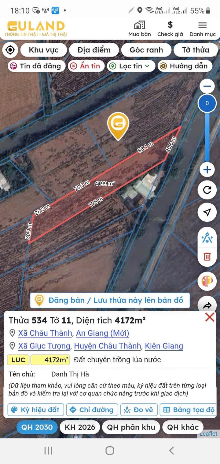 Bán Đất Vườn 4800m² Kiên Giang - Giá Đầu Tư 1.2 Tỷ