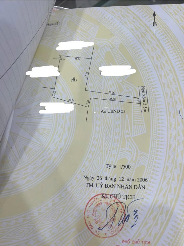 Đất thổ cư 523.5m² Xã Tiên Minh, Tiên Lãng - Cơ hội đầu tư/chia lô 2.035 tỷ