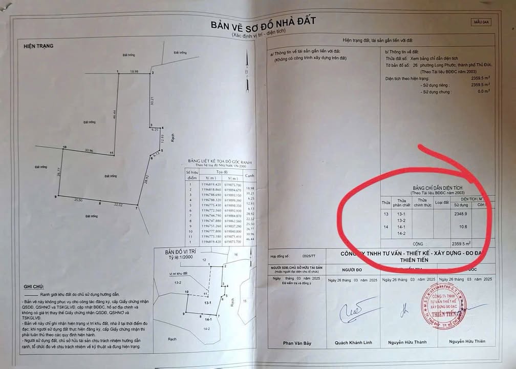 Bán Đất Nền 2359.5m² Long Phước, Thủ Đức - Giấy Tay Giá Tốt